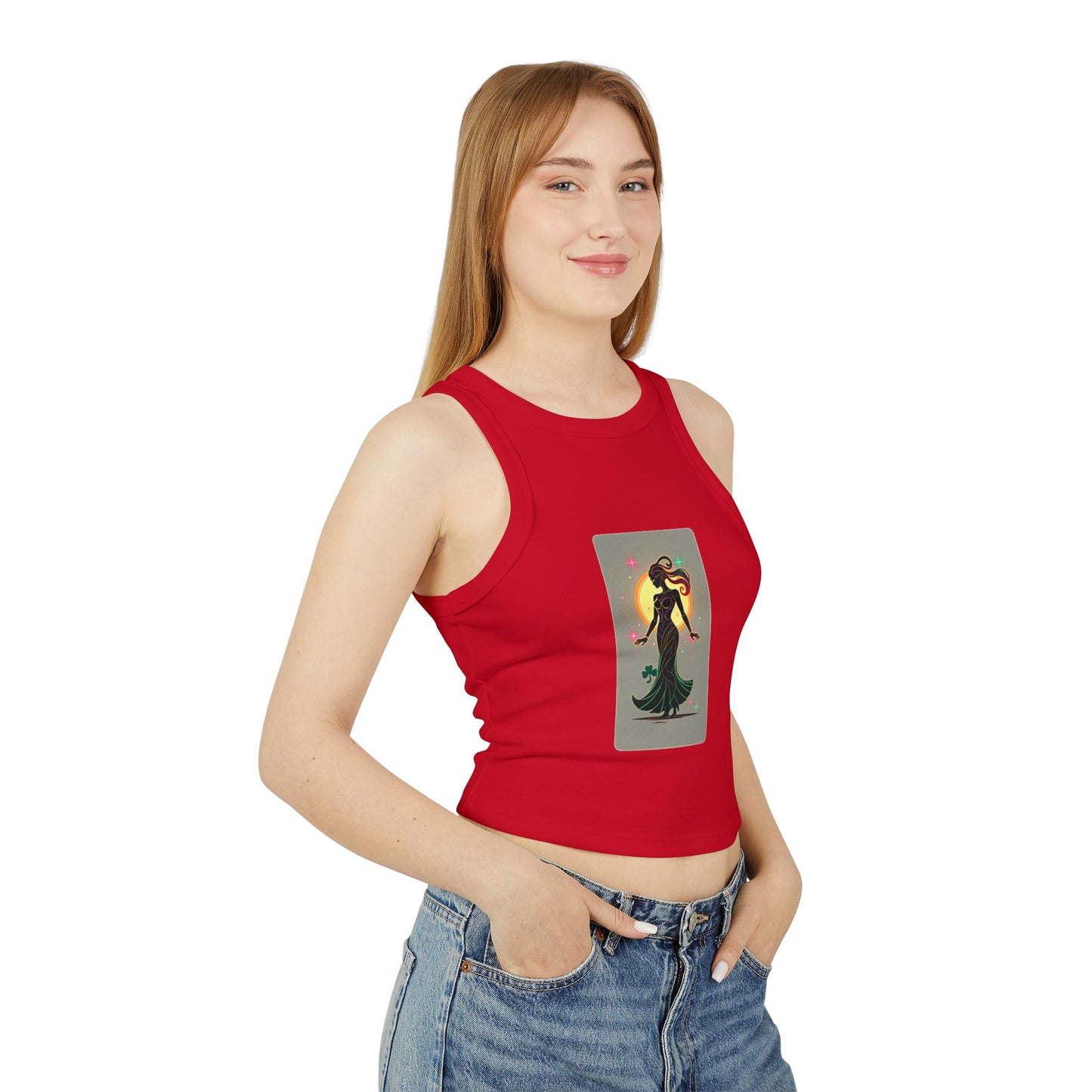 Women's Micro Rib Racer Tank Top