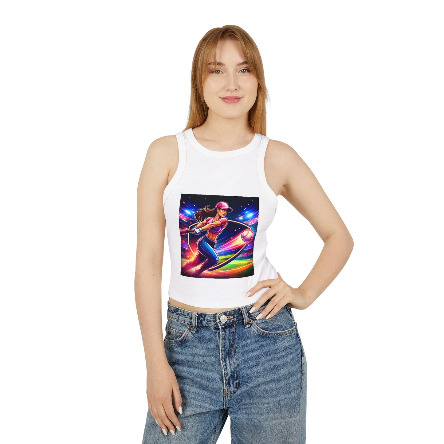 Women's Micro Rib Racer Tank Top