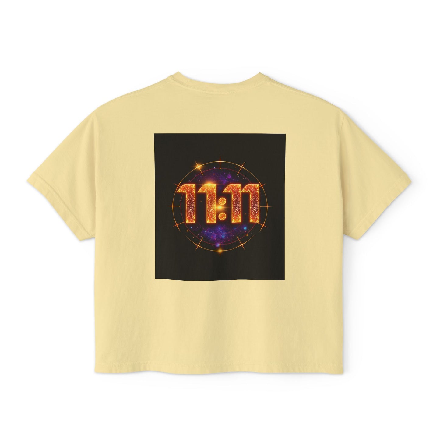 Cosmic 11:11 Women's Boxy Tee - Spiritual Vibes, Astrology Gift, Trendy Summer Tee, Comfortable Everyday Wear