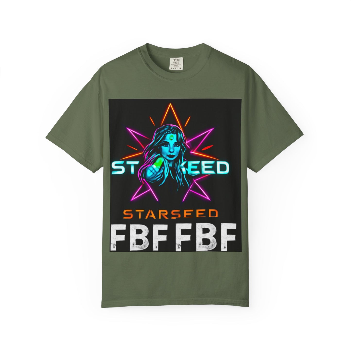 Neon Graphic T-Shirt - Starseed FBF Tee, Unisex Fashion, Cool Gift, Festival Wear, Retro Style, Casual Streetwear