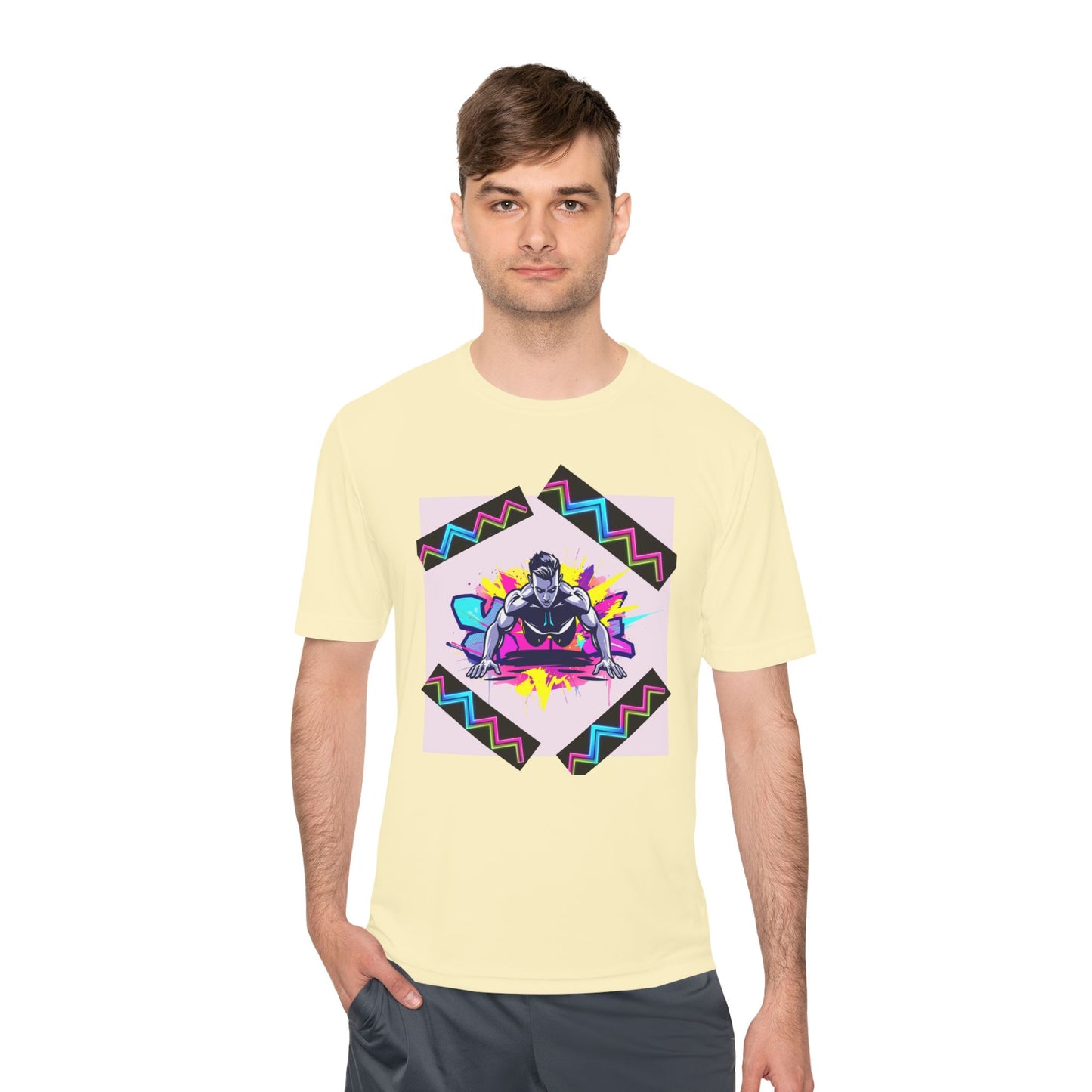 Vibrant Graphic Moisture Wicking Tee for Active Lifestyle
