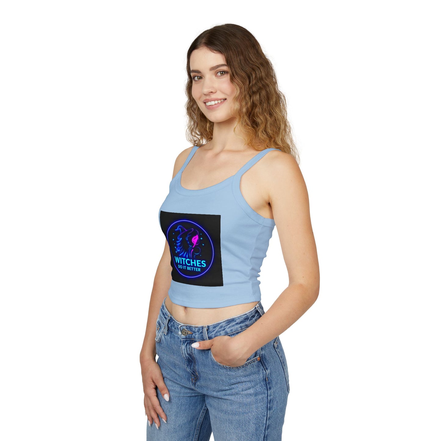 Women's Neon Graphic Tank Top - Perfect for Witches & Festival Lovers, Summer Fashion, Witchy Vibes, Occasions & Celebrations