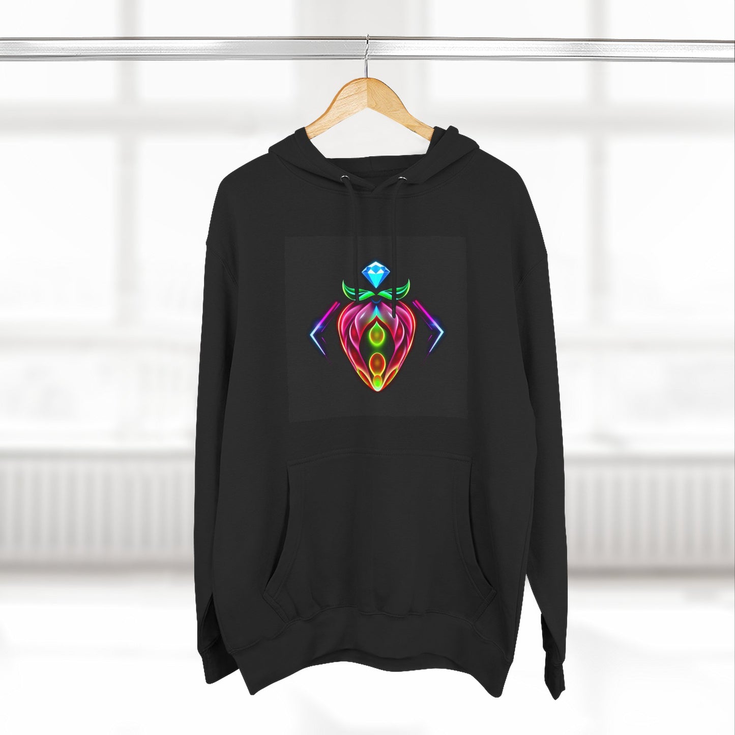 Vibrant Art Hoodie, Colorful Fleece Hoodie, Unique Sweatshirt, Artistic Gift, Cozy Layer for Every Occasion