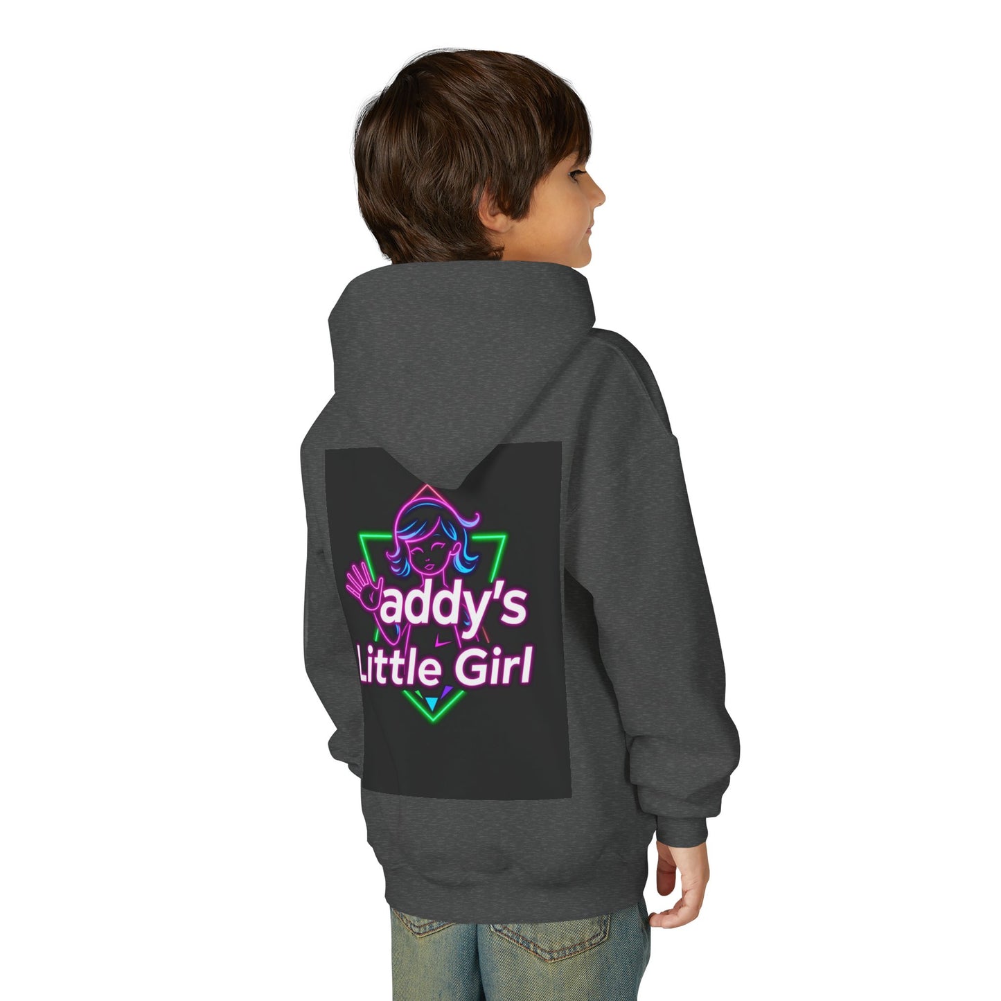 Daddy's Little Girl Hoodie, Cozy Youth Sweatshirt, Cute Gift for Dads, Kids Sweatshirt, Family Celebration Apparel
