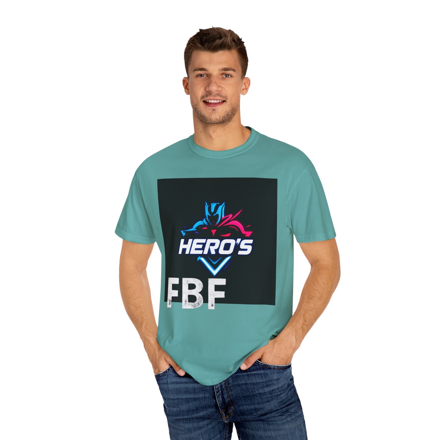 Hero's Unisex Garment-Dyed T-shirt, Casual Tee, Perfect for Gifting, Comic Fans, Hero Celebrations, Graphic Tee, Everyday Wear