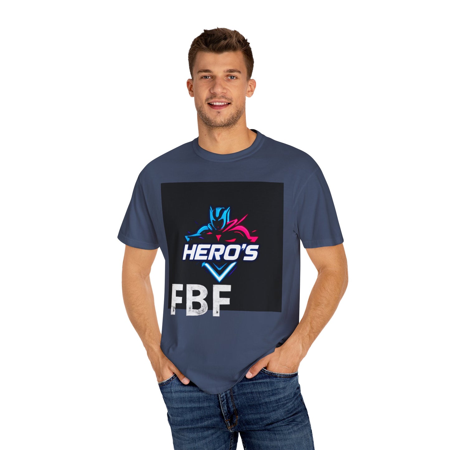Hero's Unisex Garment-Dyed T-shirt, Casual Tee, Perfect for Gifting, Comic Fans, Hero Celebrations, Graphic Tee, Everyday Wear