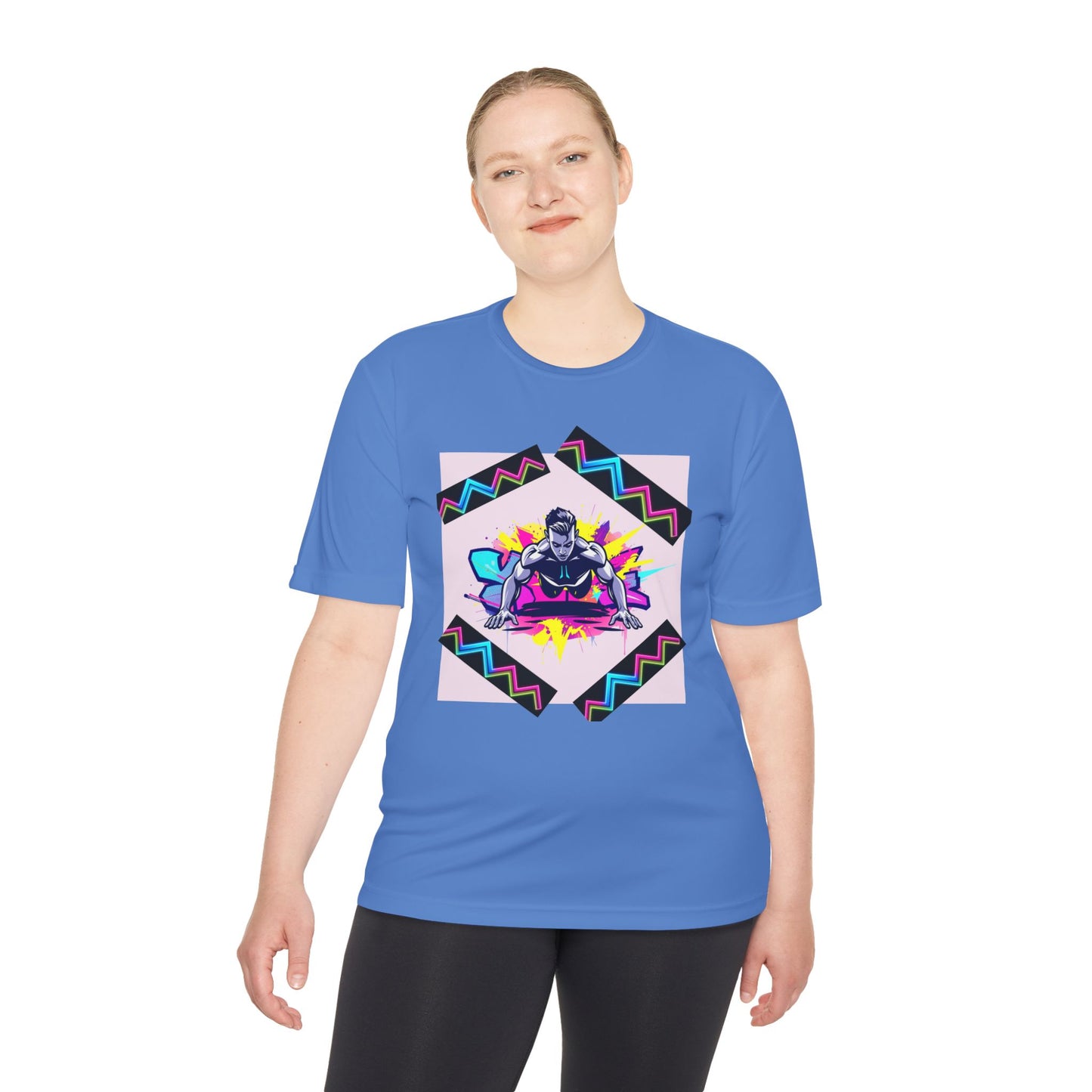 Vibrant Graphic Moisture Wicking Tee for Active Lifestyle