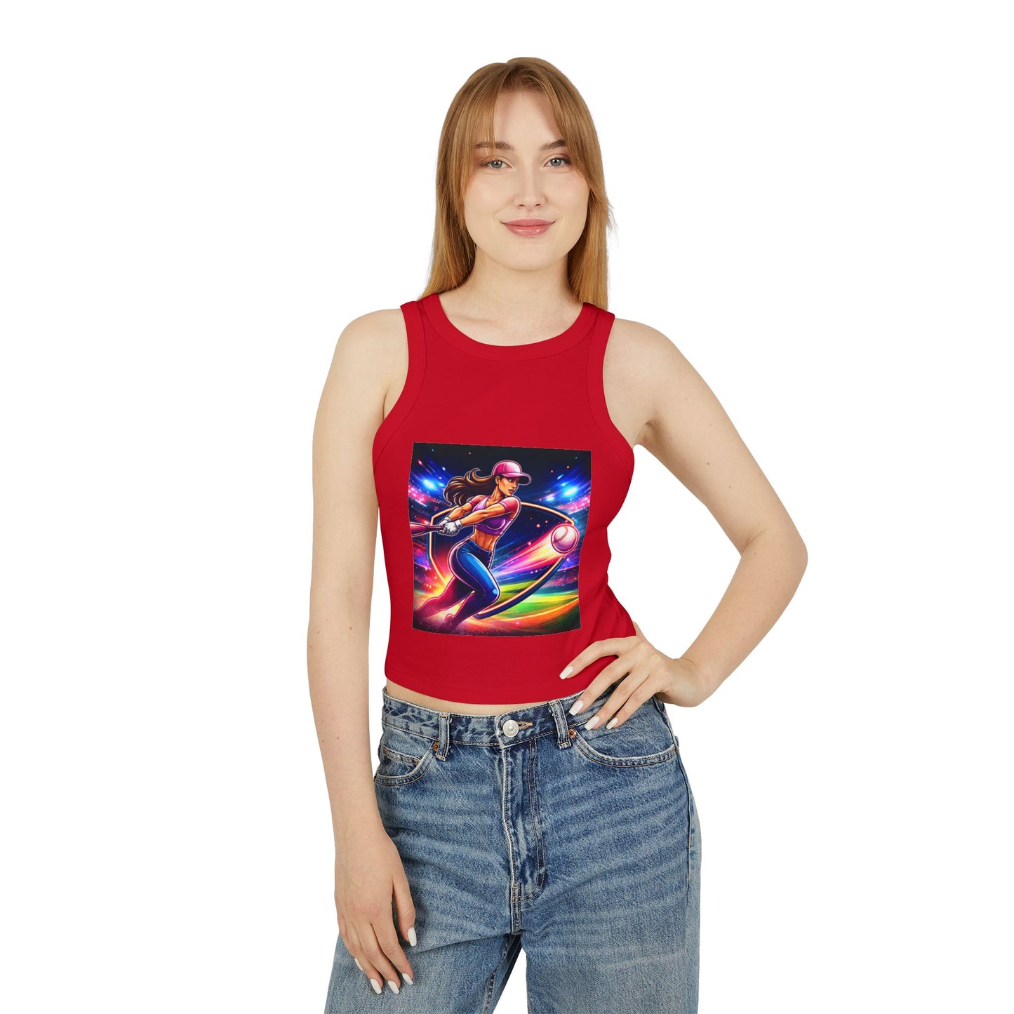 Women's Micro Rib Racer Tank Top