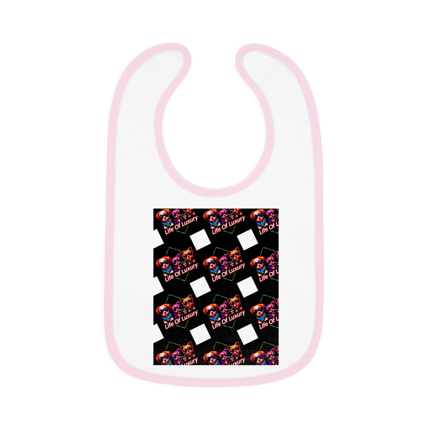 Vibrant Baby Bib with Contrast Trim, Stylish Baby Feeding Bib, Unique Gift for Baby Showers, Fun Print Bib for New Parents, Cute [...]