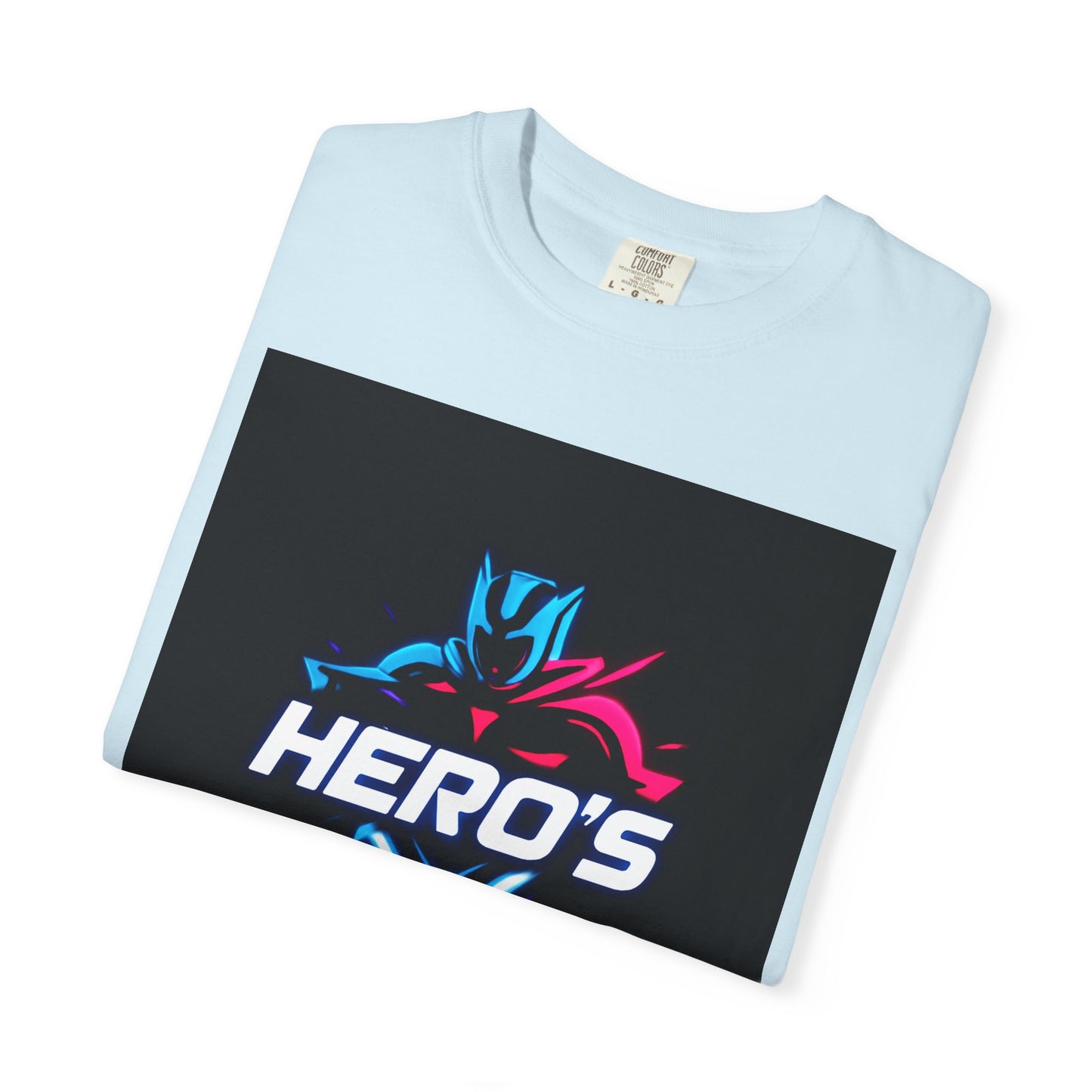 Hero's Unisex Garment-Dyed T-shirt, Casual Tee, Perfect for Gifting, Comic Fans, Hero Celebrations, Graphic Tee, Everyday Wear