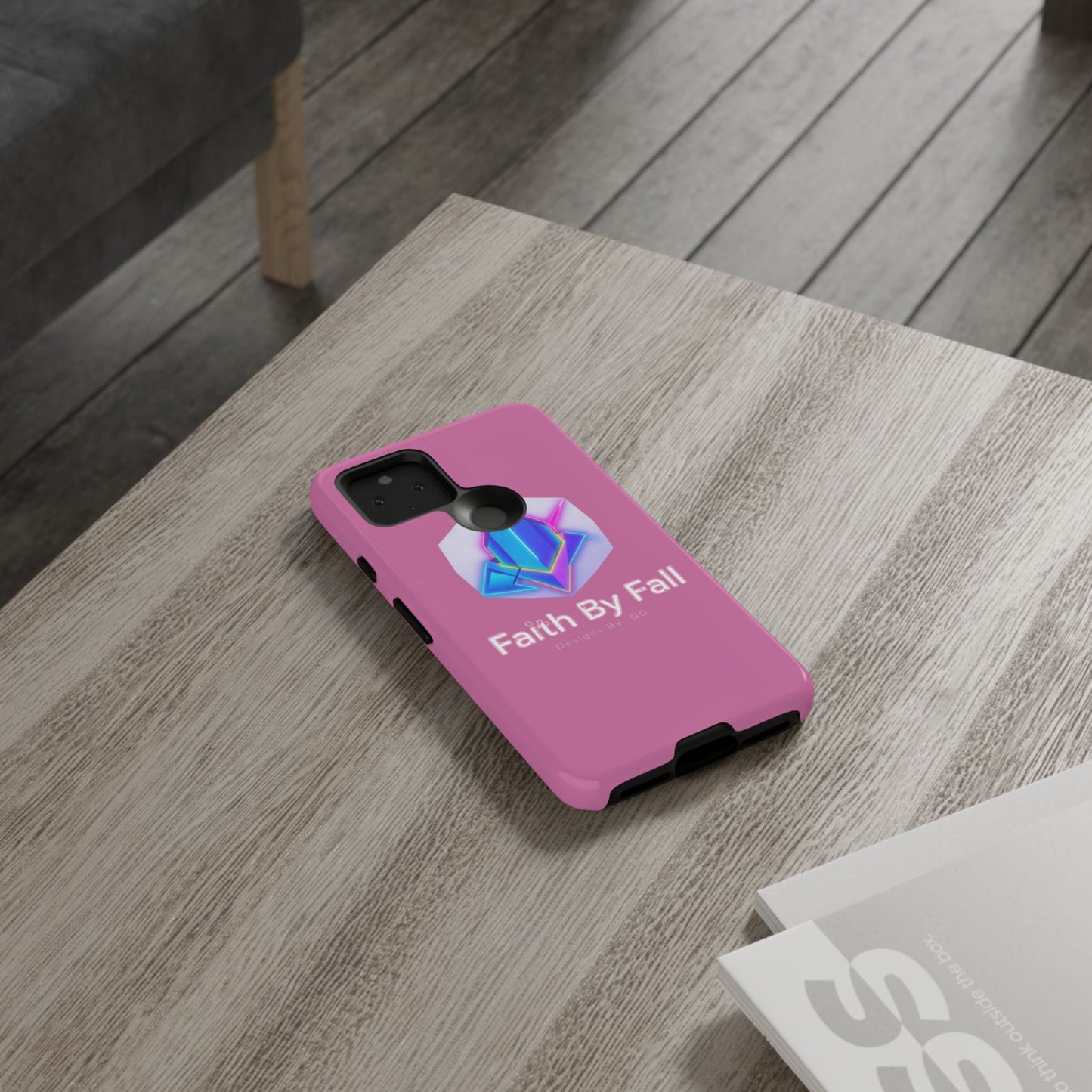 Vibrant Phone Case with Motivational Design - Faith By Fall, Colorful Phone Cover, Customizable Mobile Accessory, Unique Gift Idea, [...]