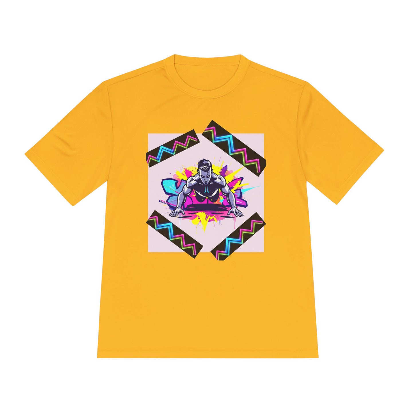 Vibrant Graphic Moisture Wicking Tee for Active Lifestyle