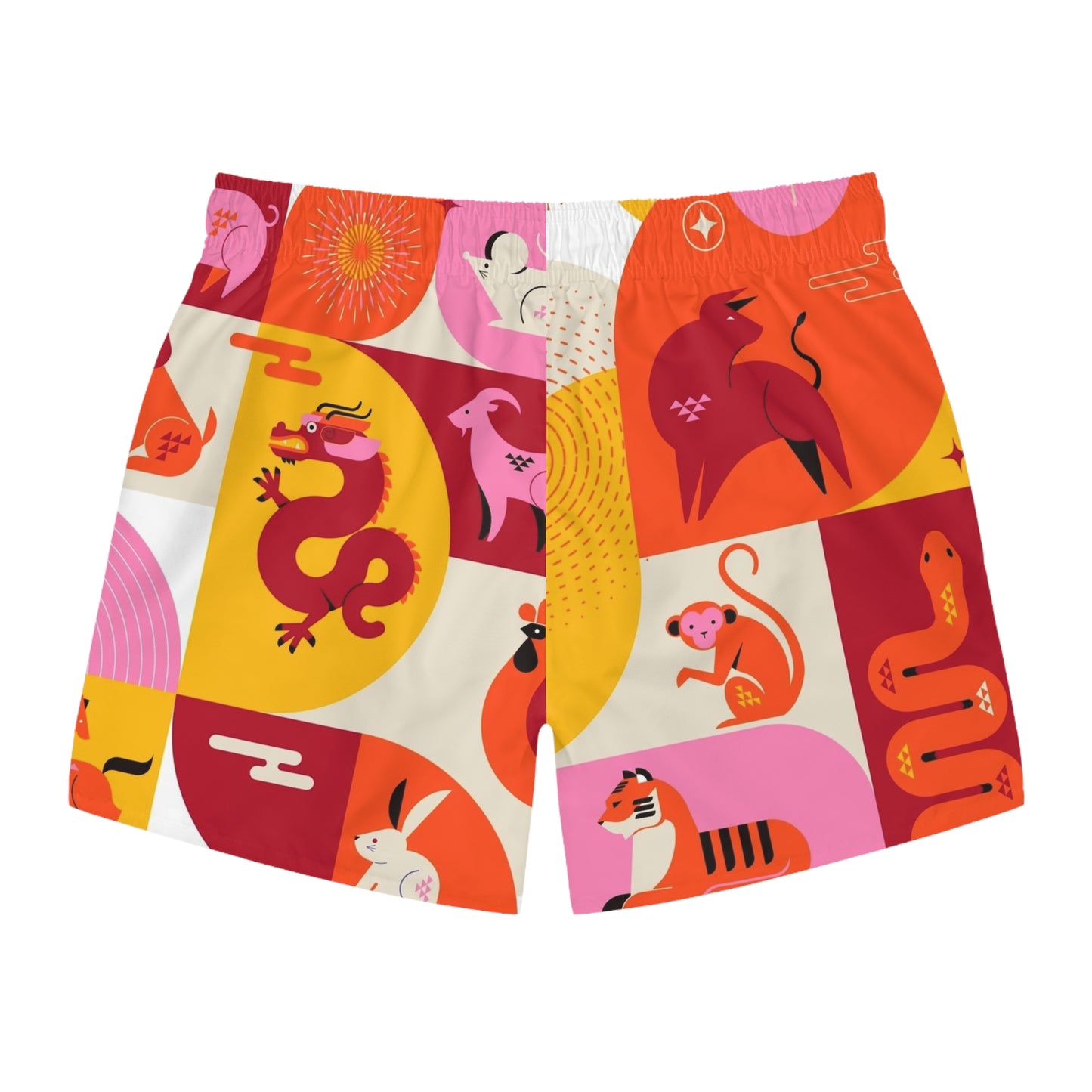 Chinese spirit animas Swim Trunks (AOP)