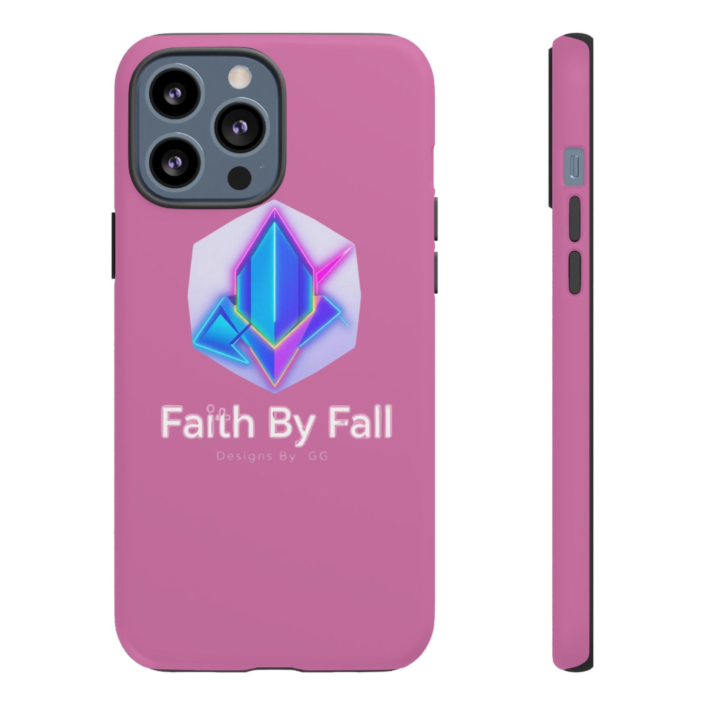 Vibrant Phone Case with Motivational Design - Faith By Fall, Colorful Phone Cover, Customizable Mobile Accessory, Unique Gift Idea, [...]