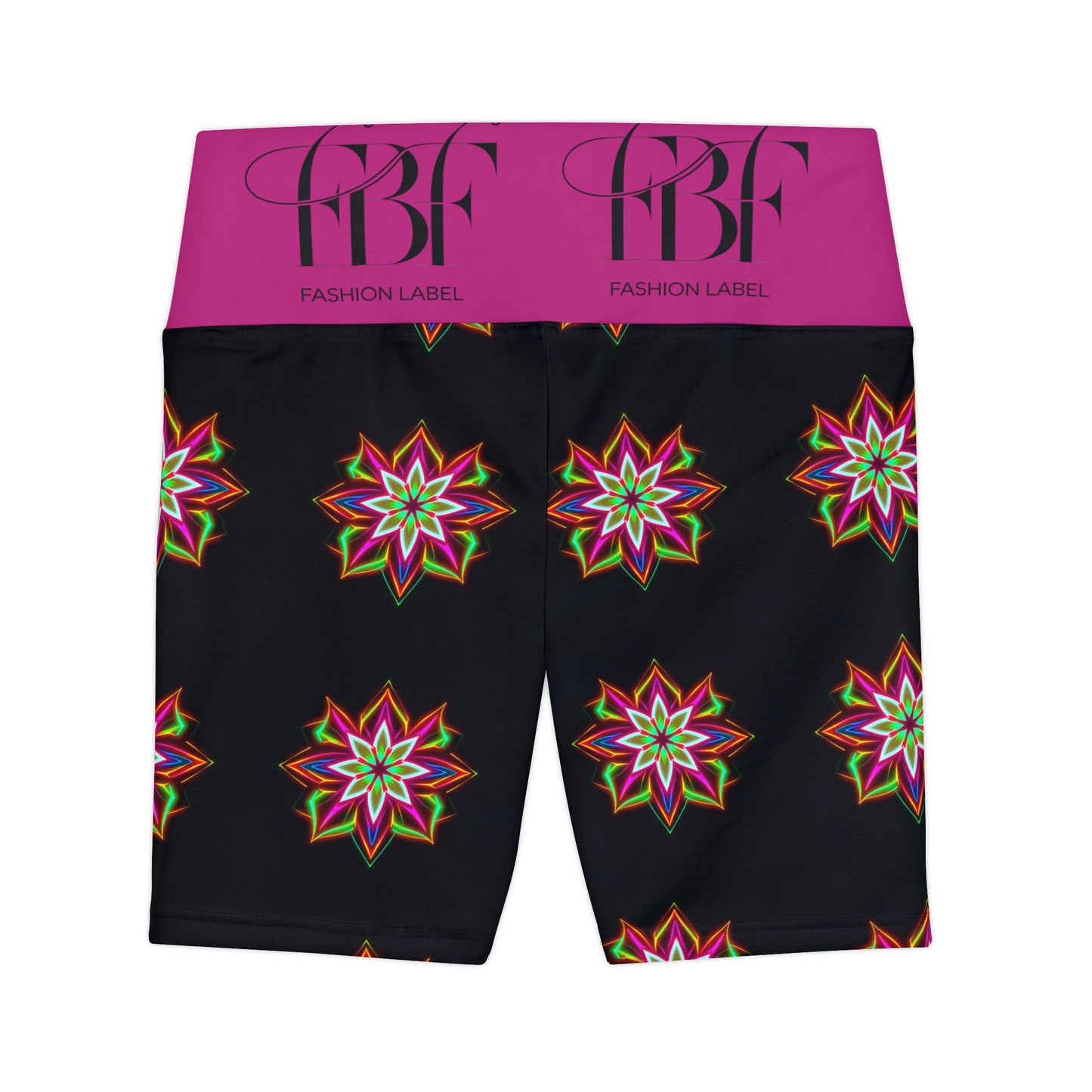 Vibrant Floral Print Women's Workout Shorts, Athletic Leggings, Gym Wear, Yoga Shorts, Fashion Fitness Apparel