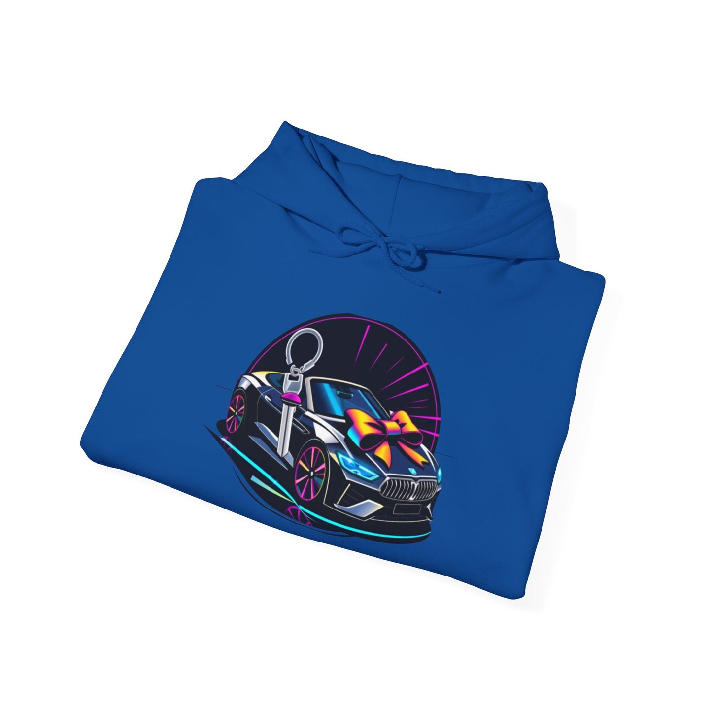 Stylish Unisex Heavy Blend™ Hoodie with Neon Design - Perfect for Winter Fashion & Casual Outings