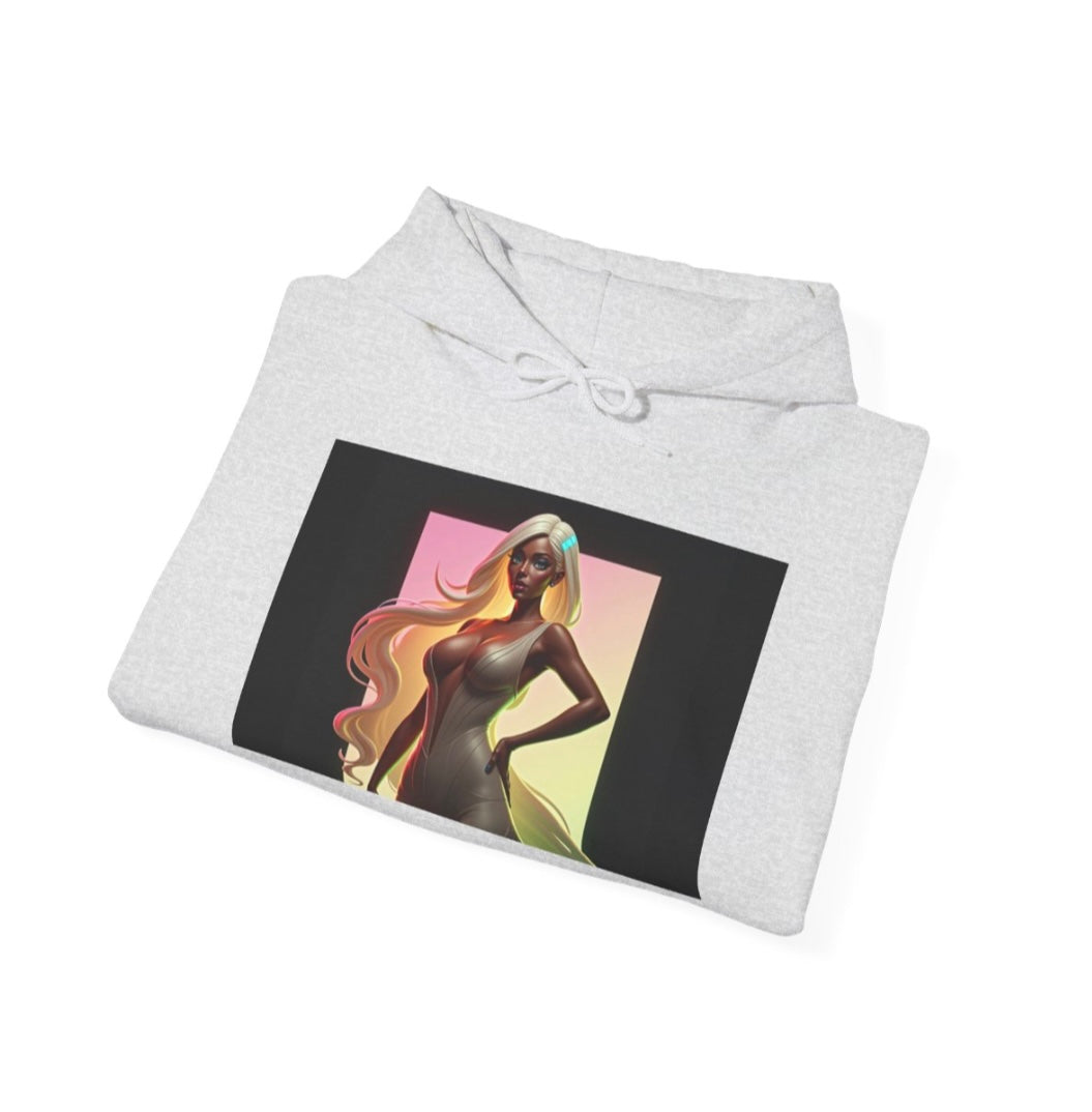 Lucky Lady Unisex Hooded Sweatshirt – Stylish Streetwear for Confident Women