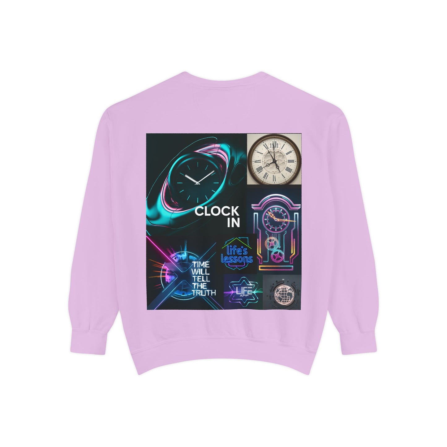 Retro Neon Clock Sweatshirt