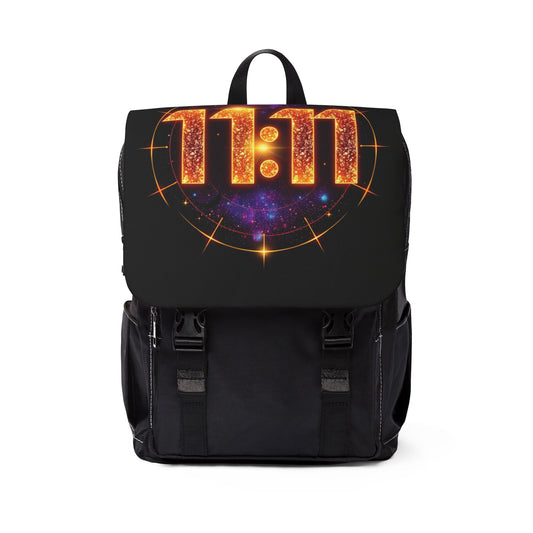 Cosmic 11:11 Shoulder Backpack | Unisex Daypack, Perfect for Festivals, College, Travel, Magic Moments, Unique Gift