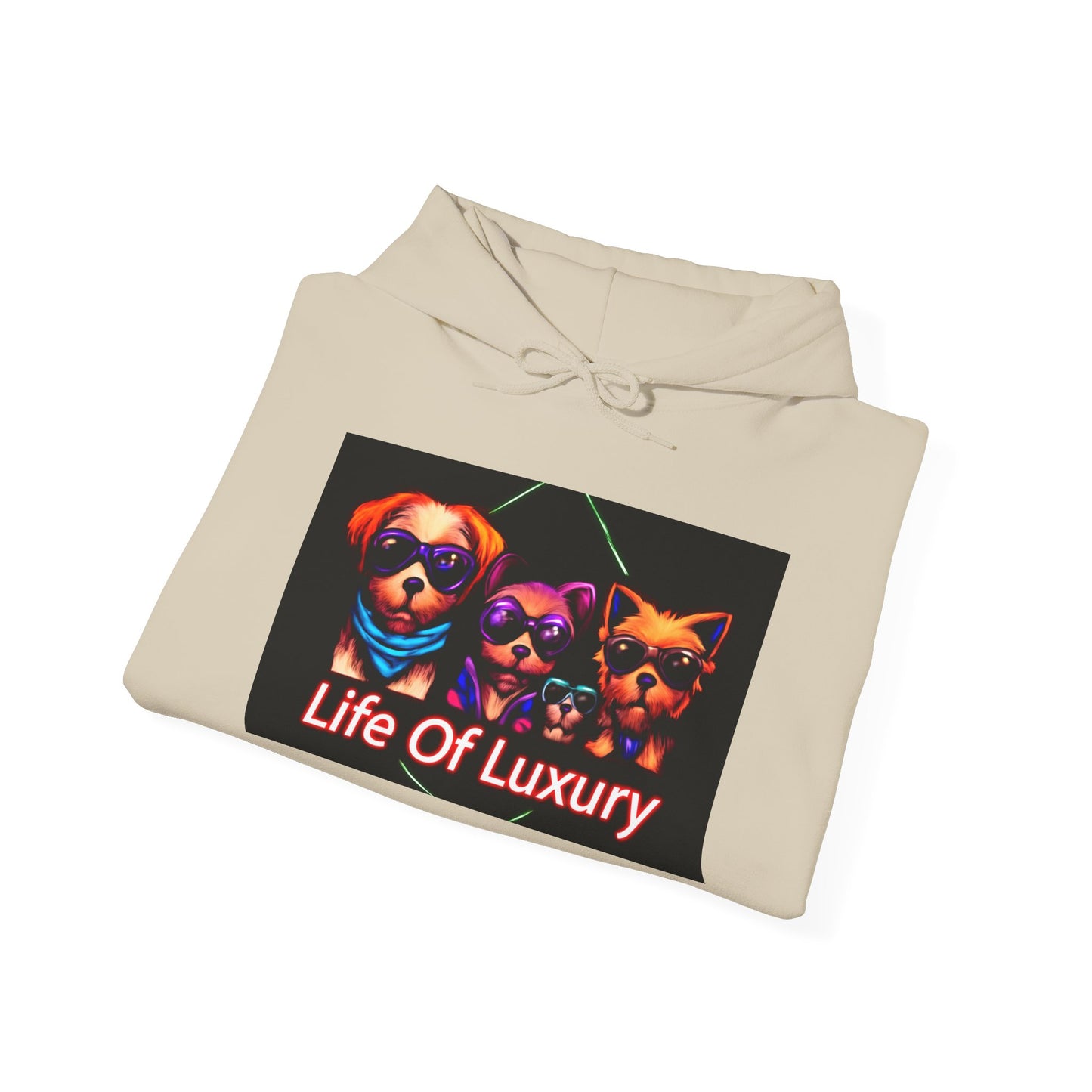 Luxury Life Unisex Hoodie - Cozy Sweatshirt for Pet Lovers, Gift for Birthdays, Everyday Wear, Chill Vibes, FBF Collection