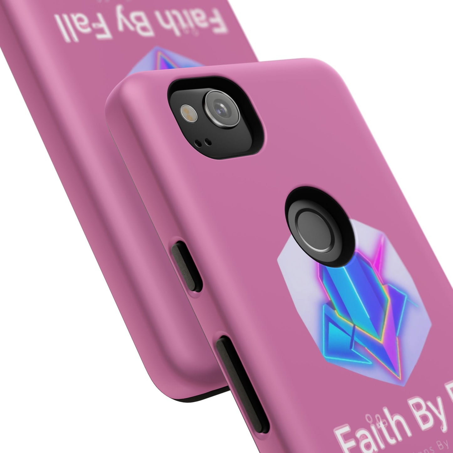 Vibrant Phone Case with Motivational Design - Faith By Fall, Colorful Phone Cover, Customizable Mobile Accessory, Unique Gift Idea, [...]