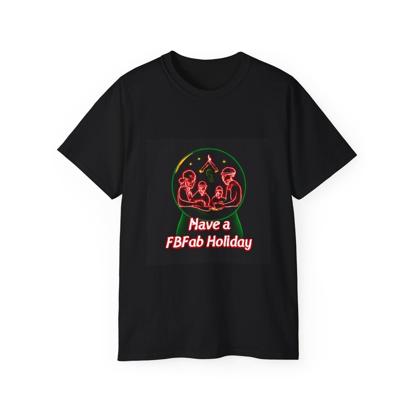 Festive Alien Tee, Unisex Holiday T-Shirt, Graphic Tee for Parties, Fun Gift for Friends, Quirky Style for Casual Wear
