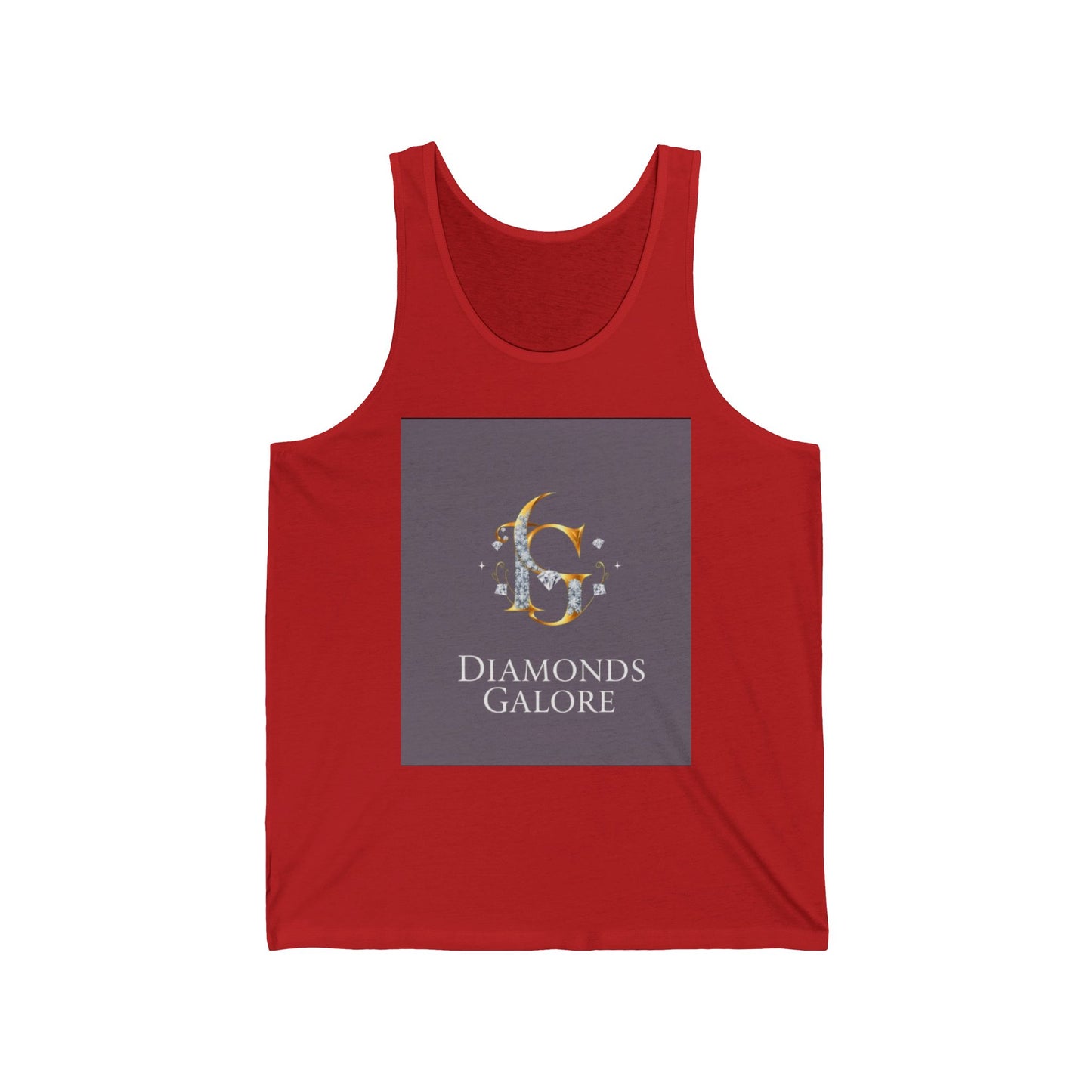 Diamonds Galore Unisex Tank Top, Casual Summer Wear, Perfect for Festivals, Gifts for Her, Beach Vibes, Trendy Layering Piece