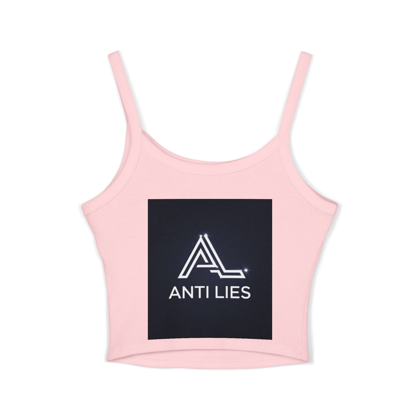 Empowering Women’s Spaghetti Strap Tank Top - 'Enough With The Lies' & 'Anti Lies' Designs