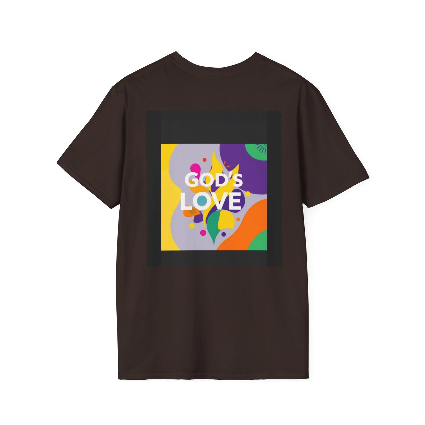 Unisex Softstyle T-Shirt with God's Love Design, Faith Shirt, Inspirational Tee, Christian Apparel, Gift for Believers, Everyday Wear