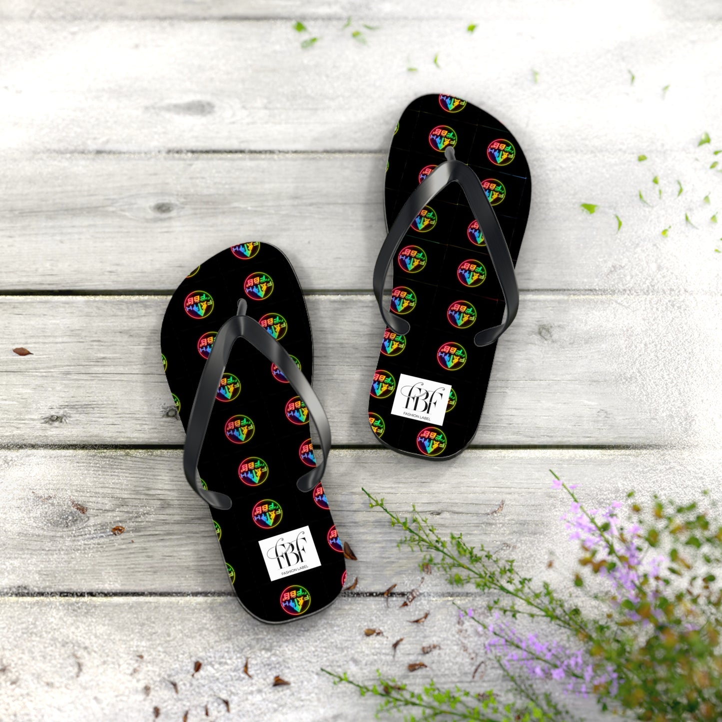 Vibrant Faith Flip Flops | Summer Style, Beachwear, Casual Sandals, Vacation Footwear, Fun Gift for Friends