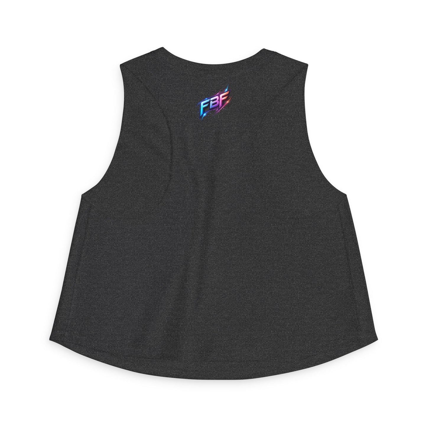 Crop Top — "Blood Sweat and Tears" Fitness Graphic Tank for Women
