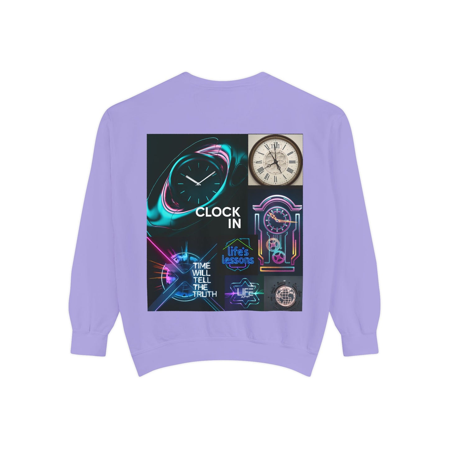 Retro Neon Clock Sweatshirt