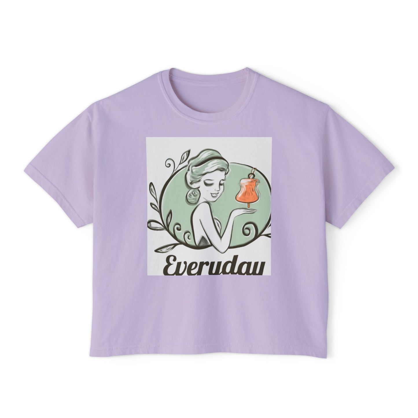 Everyday Vintage Beauty Boxy Tee — Women’s Graphic Fashion Top