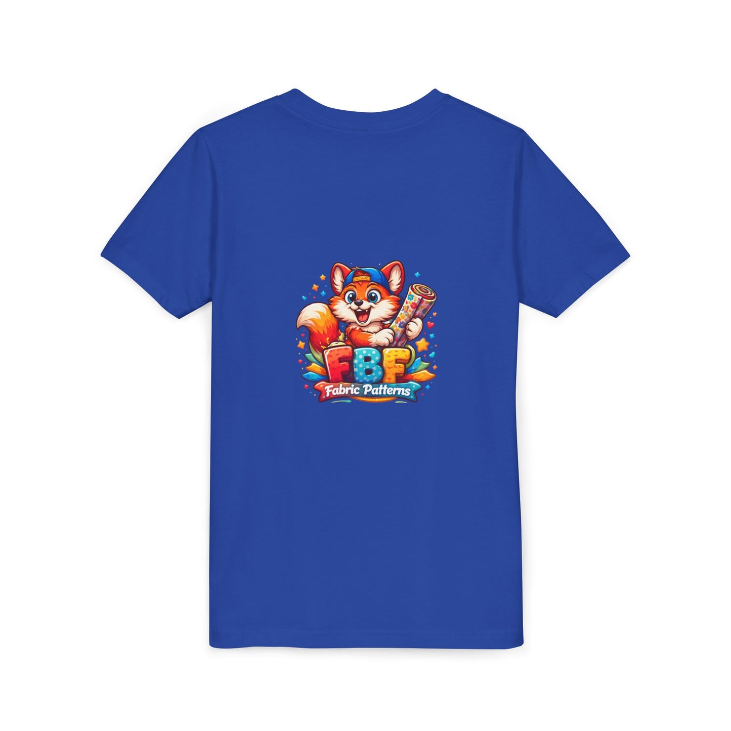 Youth Tee — Colorful Cartoon Fox 'FBF' Logo Kids Shirt