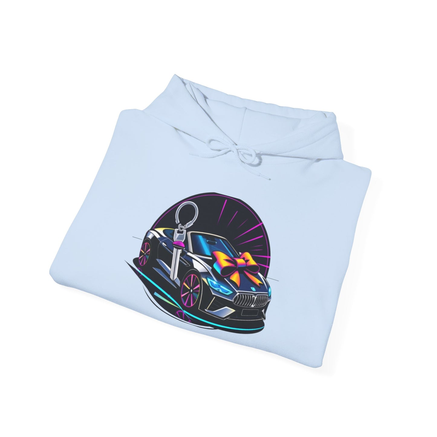 Stylish Unisex Heavy Blend™ Hoodie with Neon Design - Perfect for Winter Fashion & Casual Outings