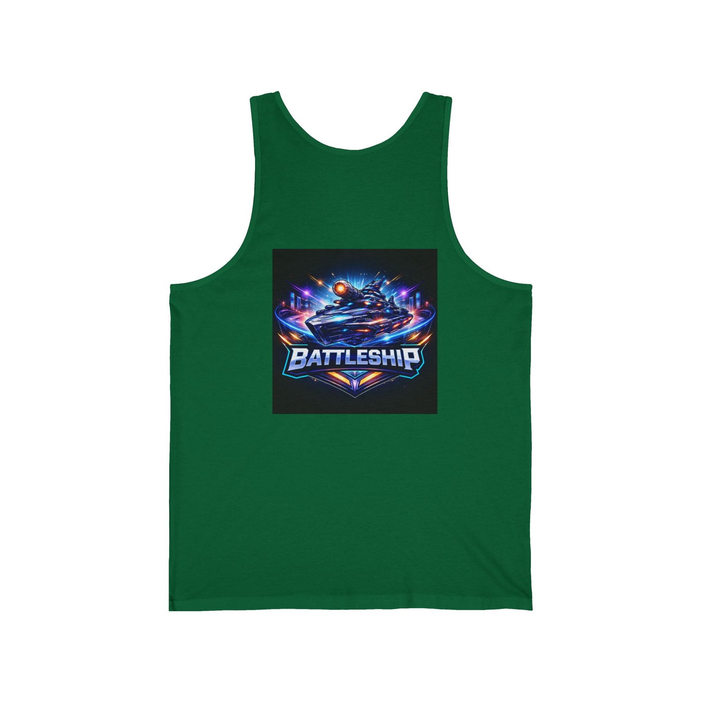 Retro Neon Racing Tank Top — FBF & Battleship Gamer Graphic