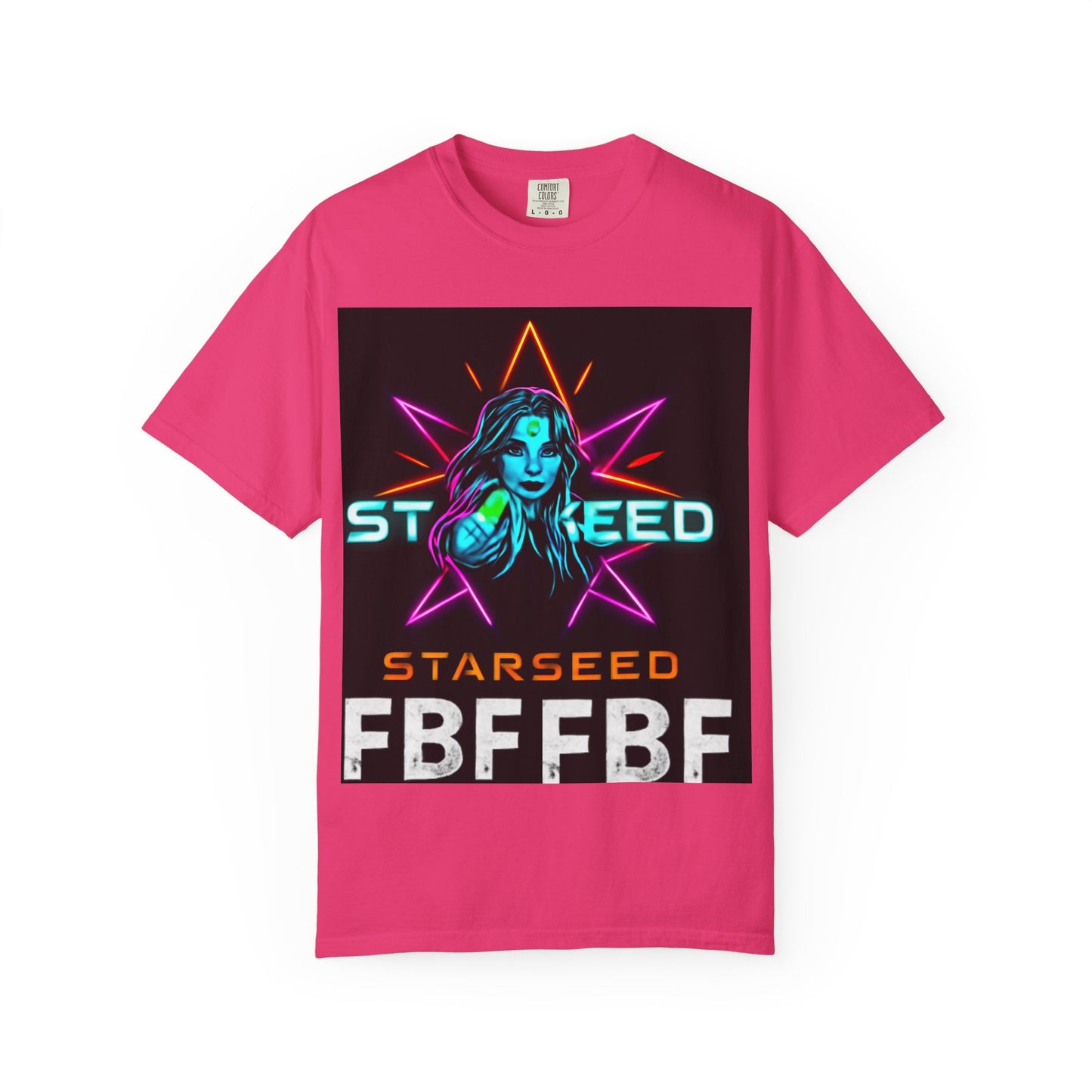 Neon Graphic T-Shirt - Starseed FBF Tee, Unisex Fashion, Cool Gift, Festival Wear, Retro Style, Casual Streetwear