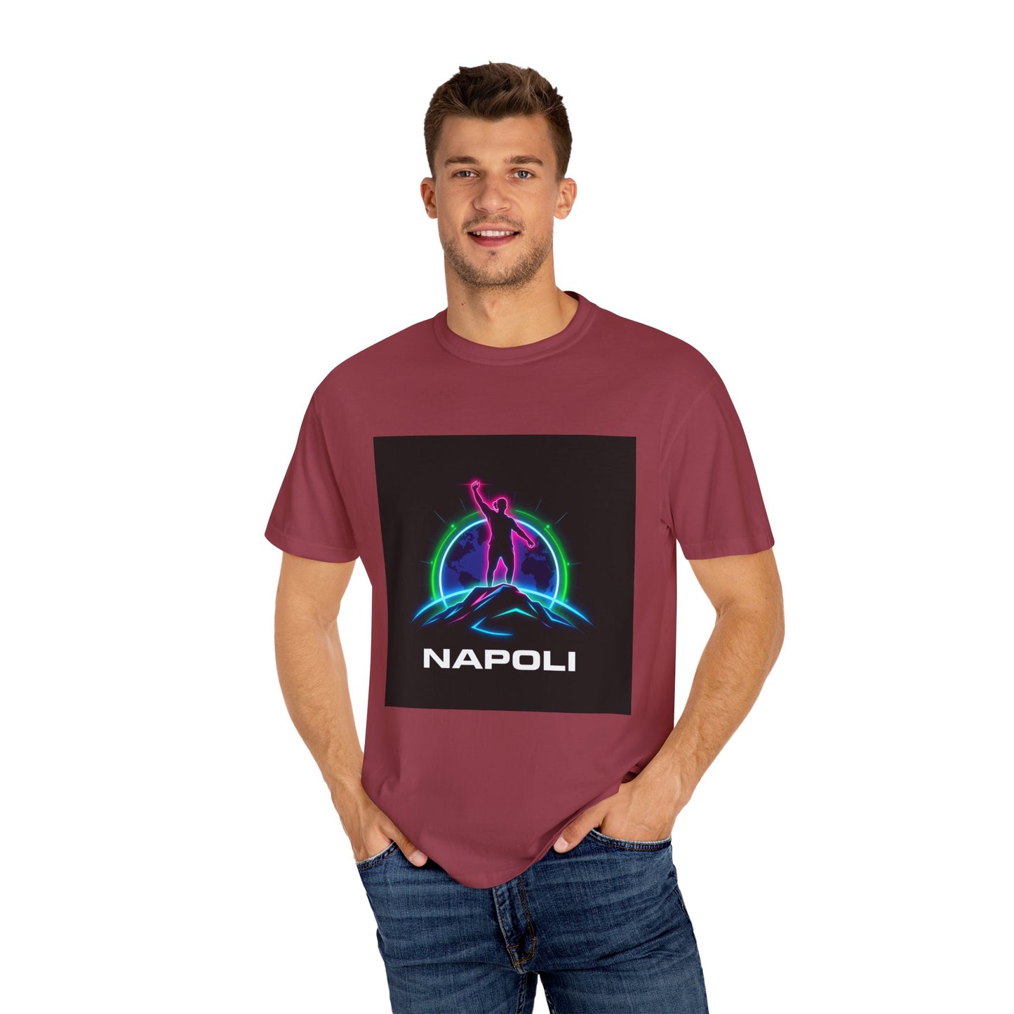 Neon Napoli T-Shirt for Adventurers, Retro Graphic Tee, Perfect for Travelers, Gifts for Him/Her, Cool Streetwear, Casual Outfit