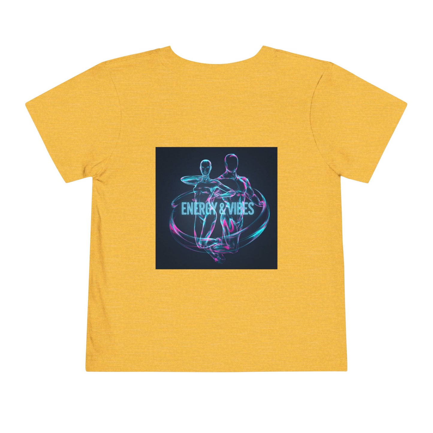 Toddler Tee — Energy & Vibes Neon Dance Graphic