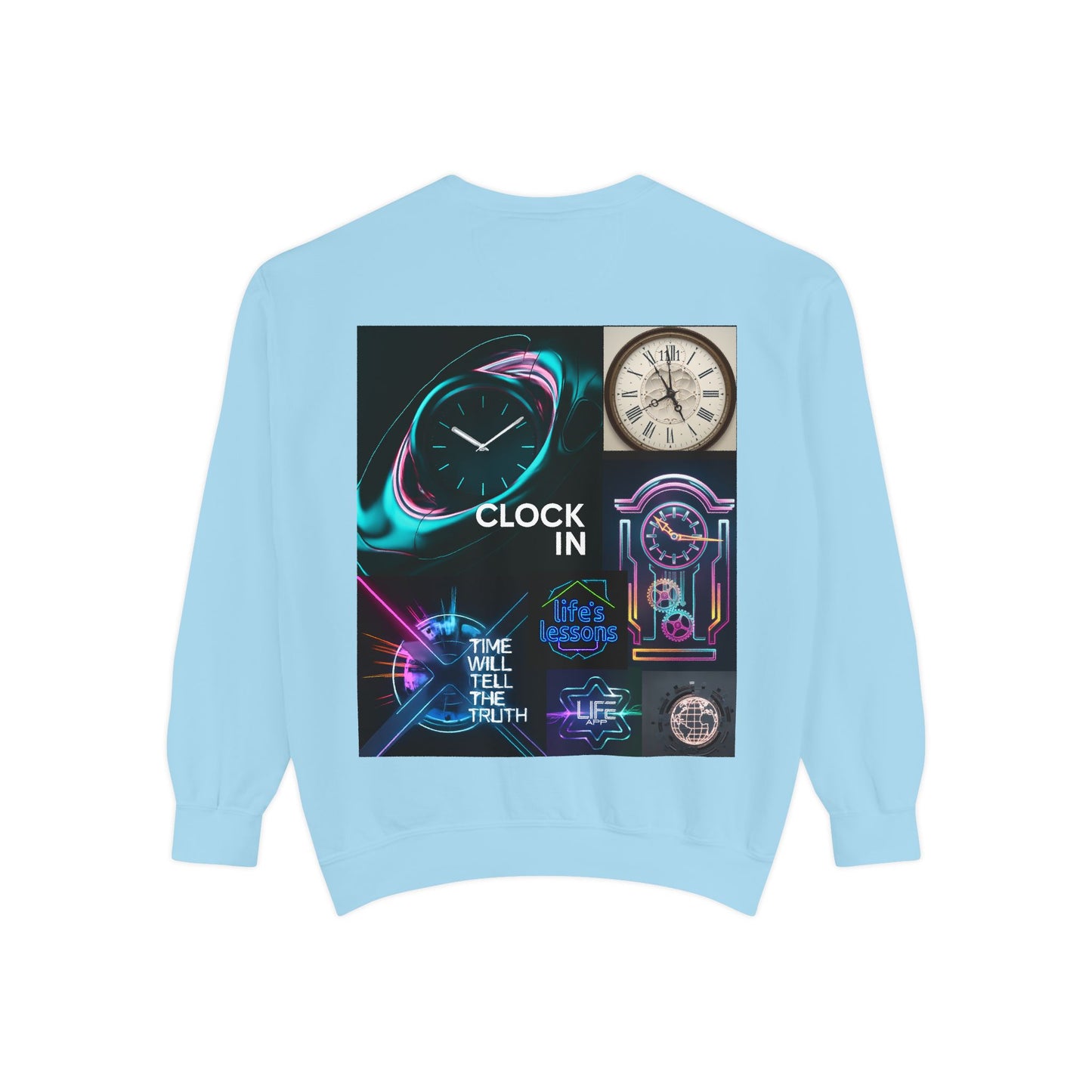 Retro Neon Clock Sweatshirt