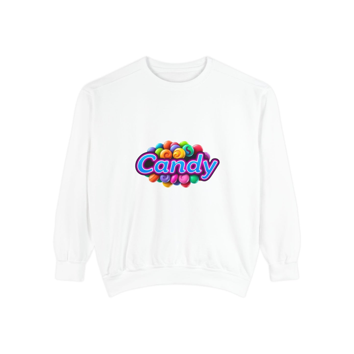 Candy-Themed Unisex Garment-Dyed Sweatshirt - Nostalgic Apparel for Sweet Lovers, Cozy Casual Wear, Gift for Candy Lovers, Colorful [...]