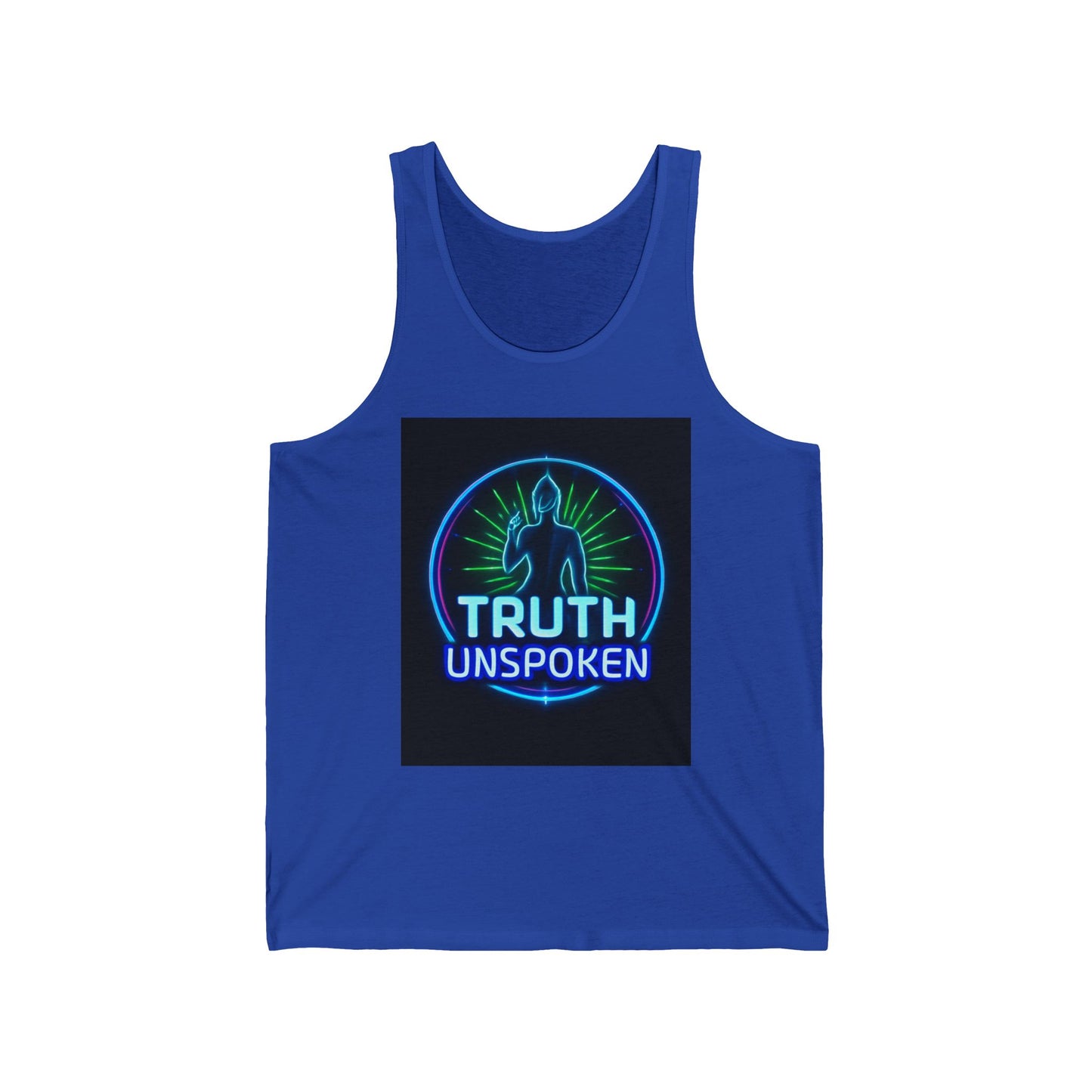 Neon Truth Unisex Jersey Tank - Inspirational Gift, Festival Wear, Summer Style, Screen-Printed Apparel, Casual Tank Top