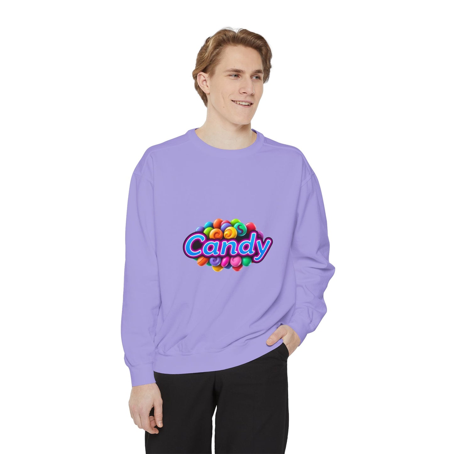 Candy-Themed Unisex Garment-Dyed Sweatshirt - Nostalgic Apparel for Sweet Lovers, Cozy Casual Wear, Gift for Candy Lovers, Colorful [...]