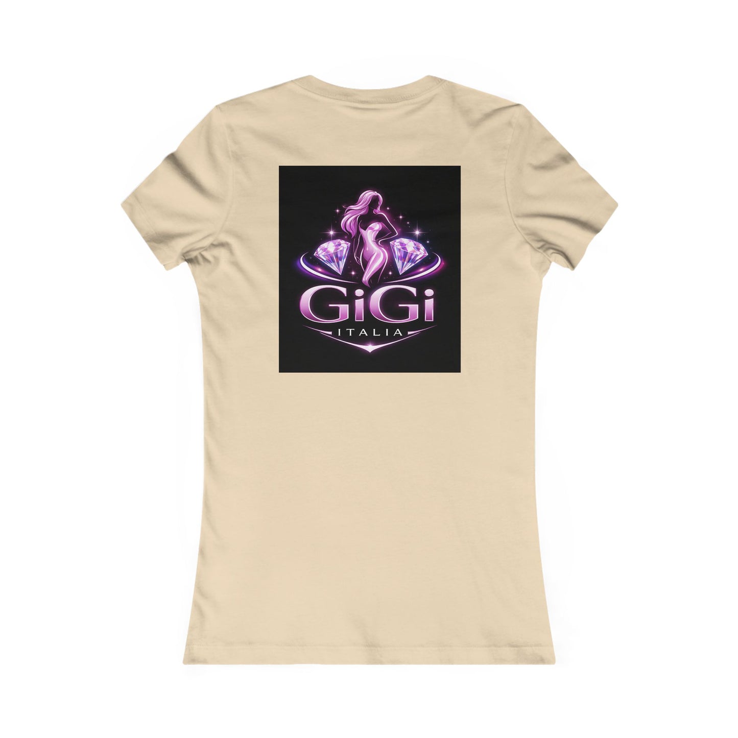 Women's Tee — 'GiGi Italia' Neon Silhouette Graphic Shirt
