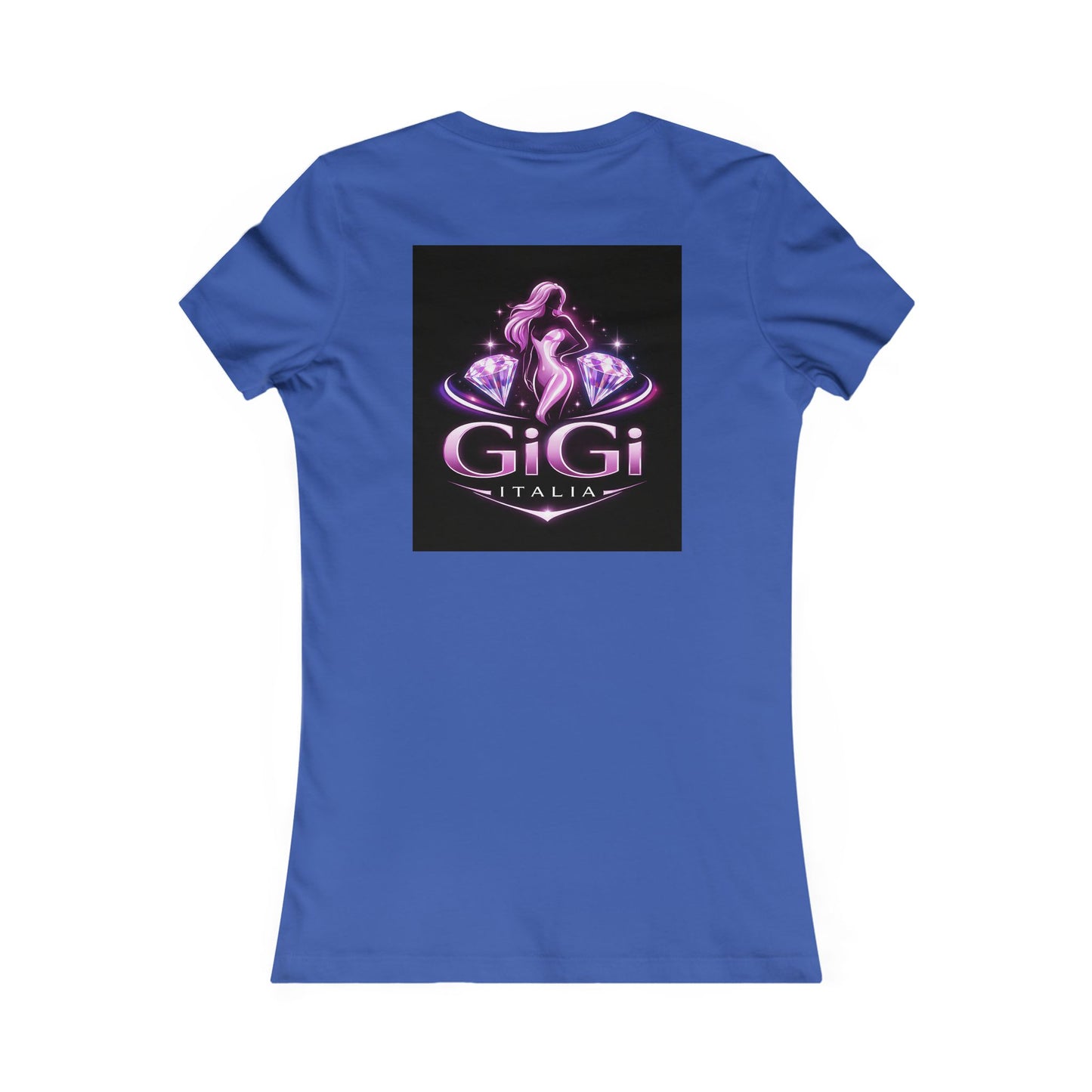 Women's Tee — 'GiGi Italia' Neon Silhouette Graphic Shirt