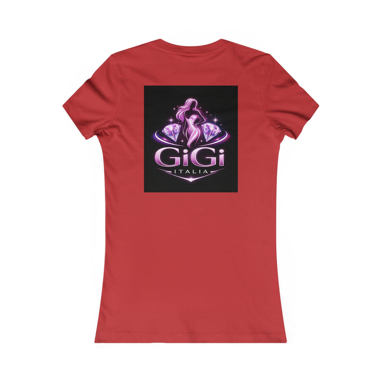 Women's Tee — 'GiGi Italia' Neon Silhouette Graphic Shirt
