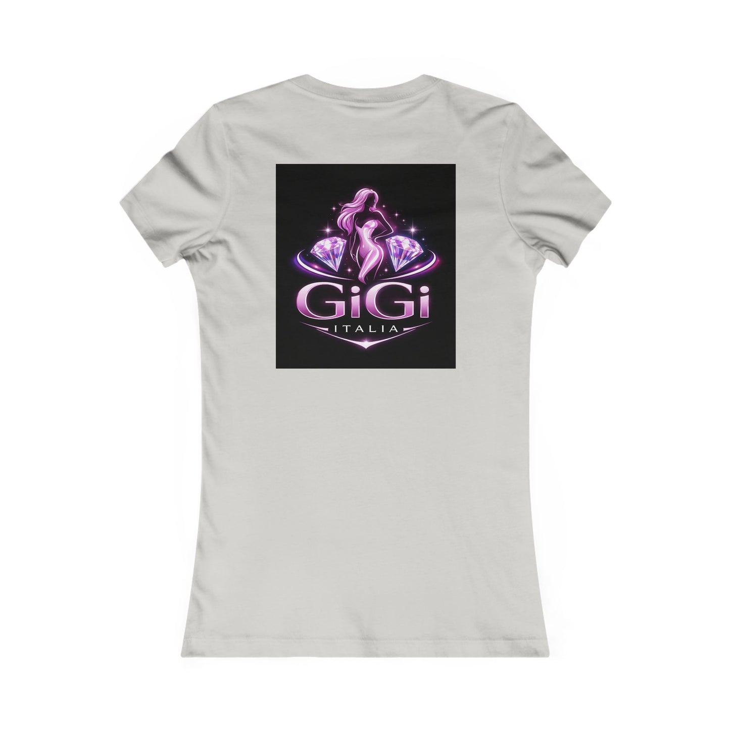 Women's Tee — 'GiGi Italia' Neon Silhouette Graphic Shirt