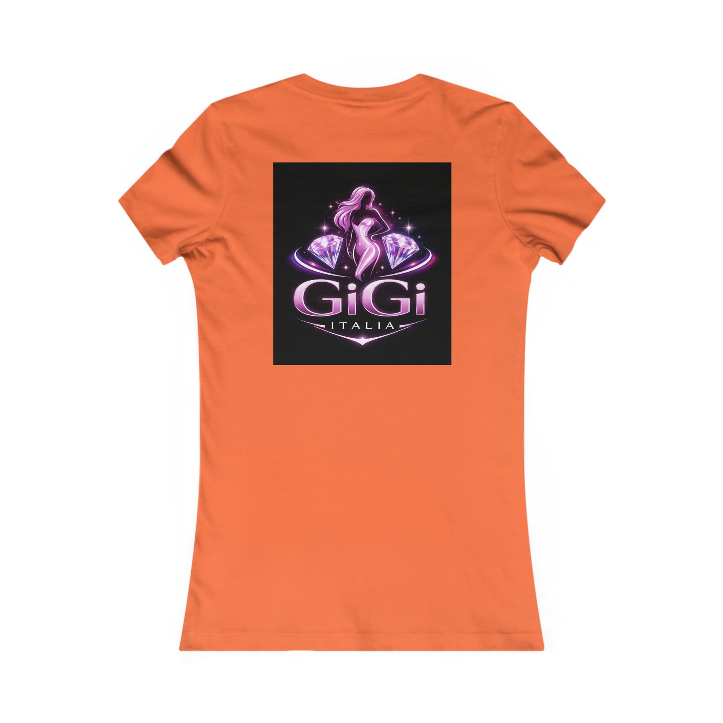 Women's Tee — 'GiGi Italia' Neon Silhouette Graphic Shirt