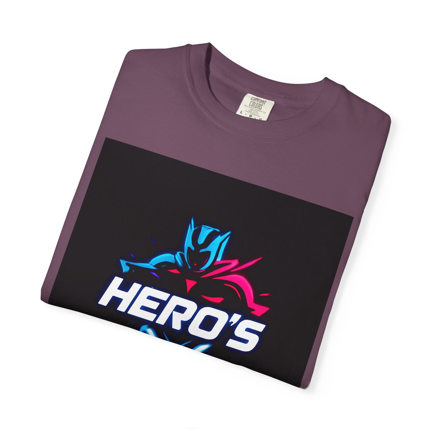 Hero's Unisex Garment-Dyed T-shirt, Casual Tee, Perfect for Gifting, Comic Fans, Hero Celebrations, Graphic Tee, Everyday Wear