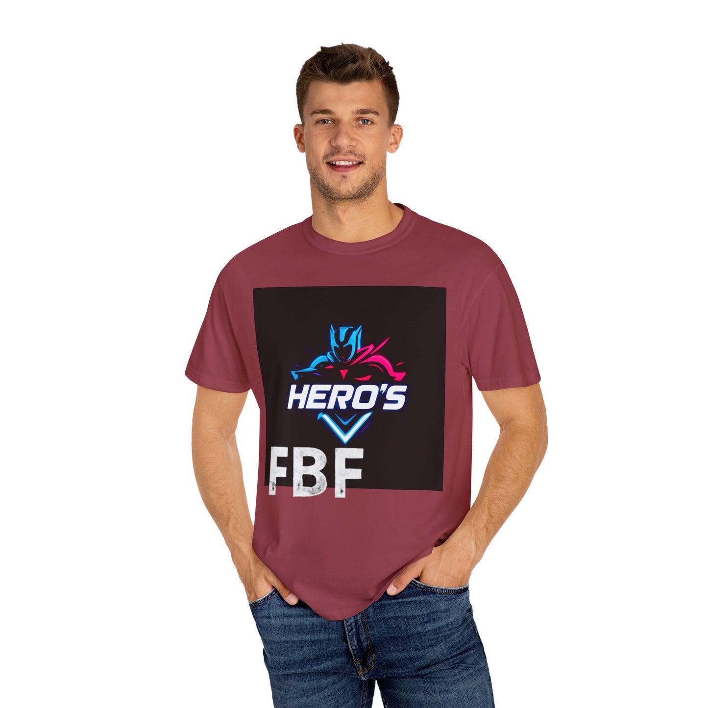 Hero's Unisex Garment-Dyed T-shirt, Casual Tee, Perfect for Gifting, Comic Fans, Hero Celebrations, Graphic Tee, Everyday Wear